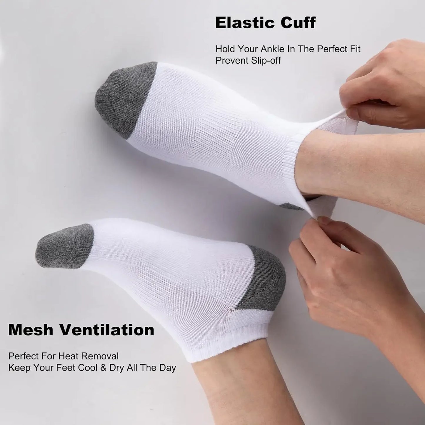 10 Pairs of High-Quality Men's Sports Fitness Running Socks For Spring