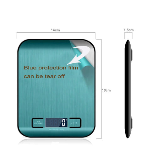 Digital Kitchen Scale 10kg /5kg Stainless Steel Panel Electronic