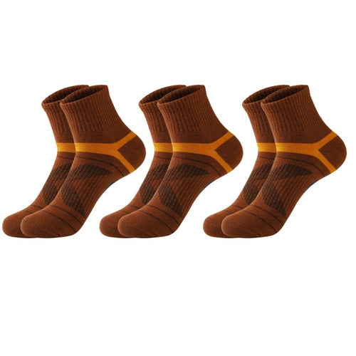3 Pairs High Quality Men Black Socks Black Sports Socks Casual Soft