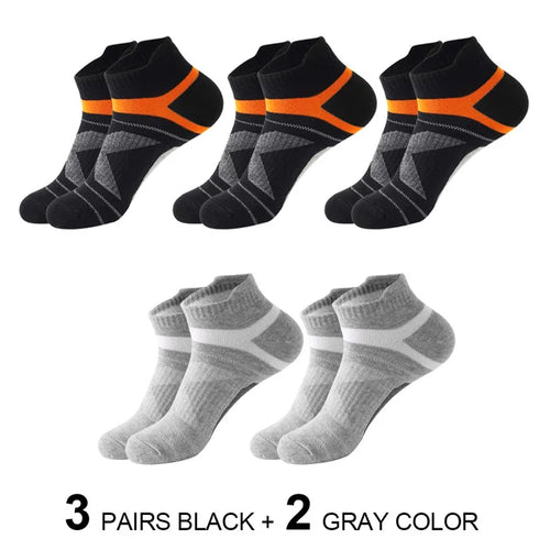 3/5Pairs High Quality Socks Men Outdoor Casual Athletic Socks Short