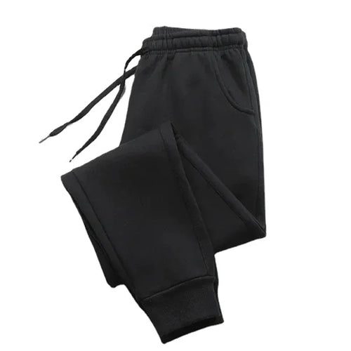 Winter Fleece Sweatpants Men Running Jogger