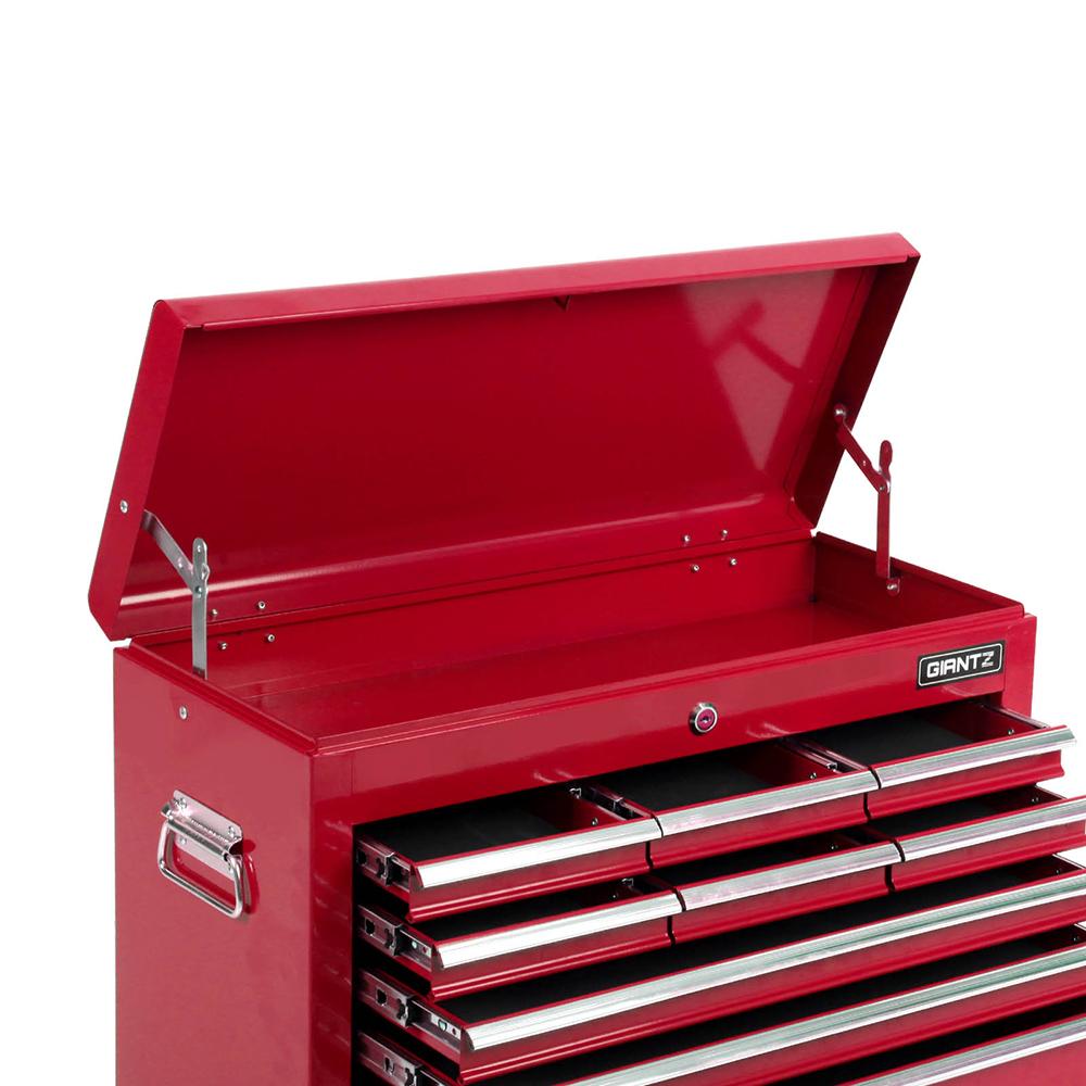 Giantz 9 Drawer Tool Box Cabinet Chest Toolbox Storage Garage