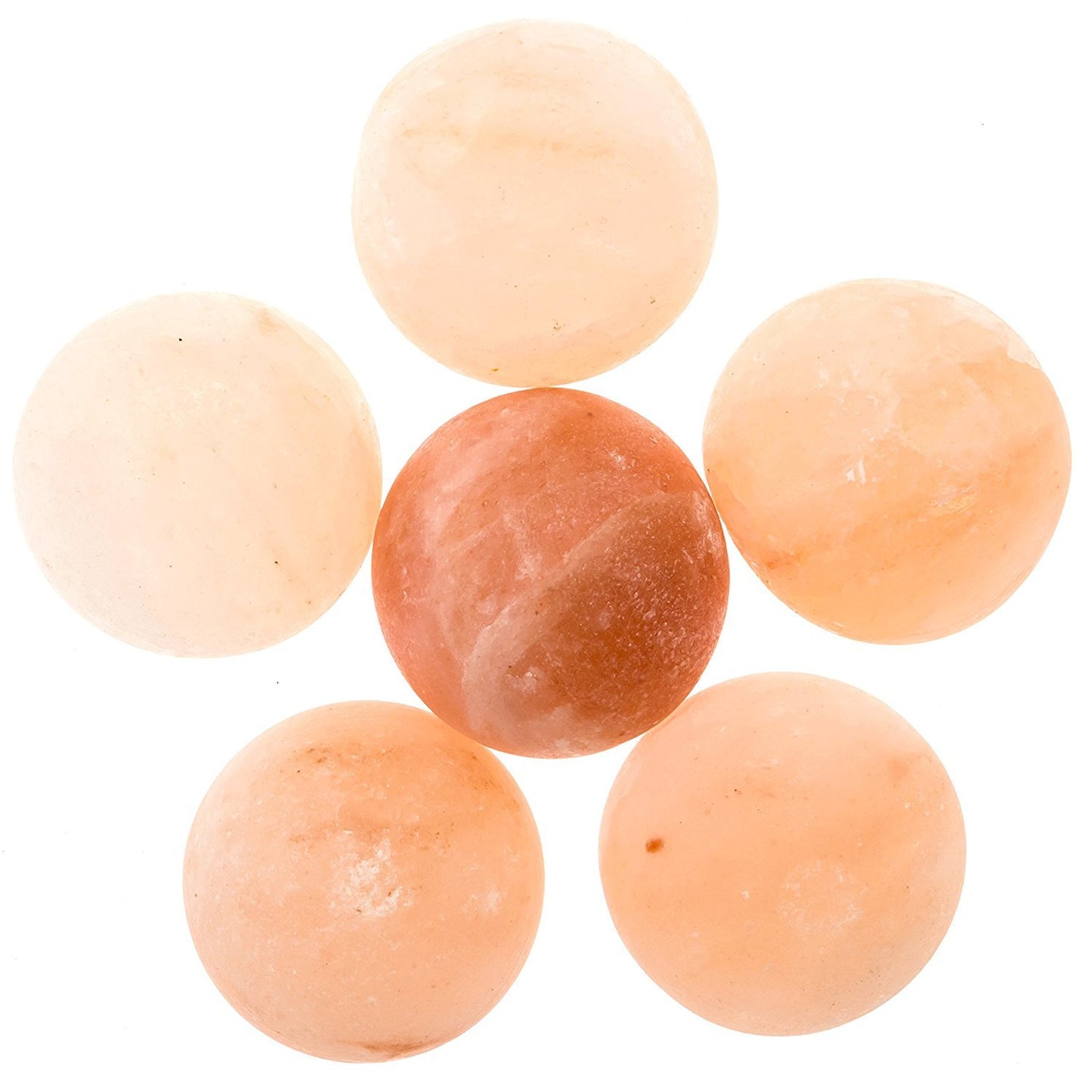 Natural Himalayan Rock Sea Salt Lamp Bowl with 6 Heated Salt