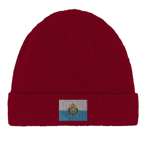 Bonnet en coton Drapeau de Saint-Marin