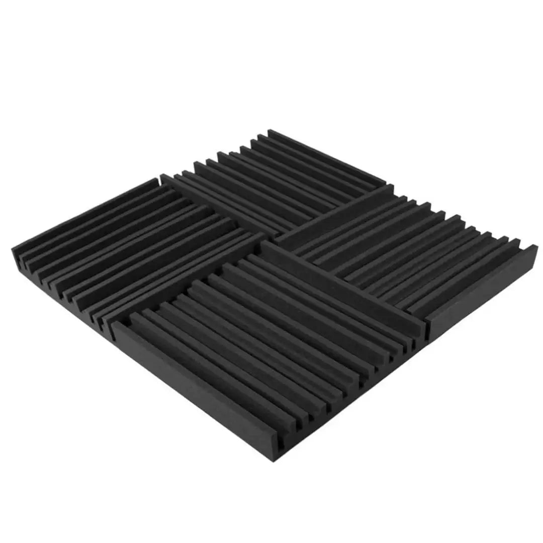 4 PACK Acoustic Foam Panels 50x50cm | Soundproof Wall Tiles