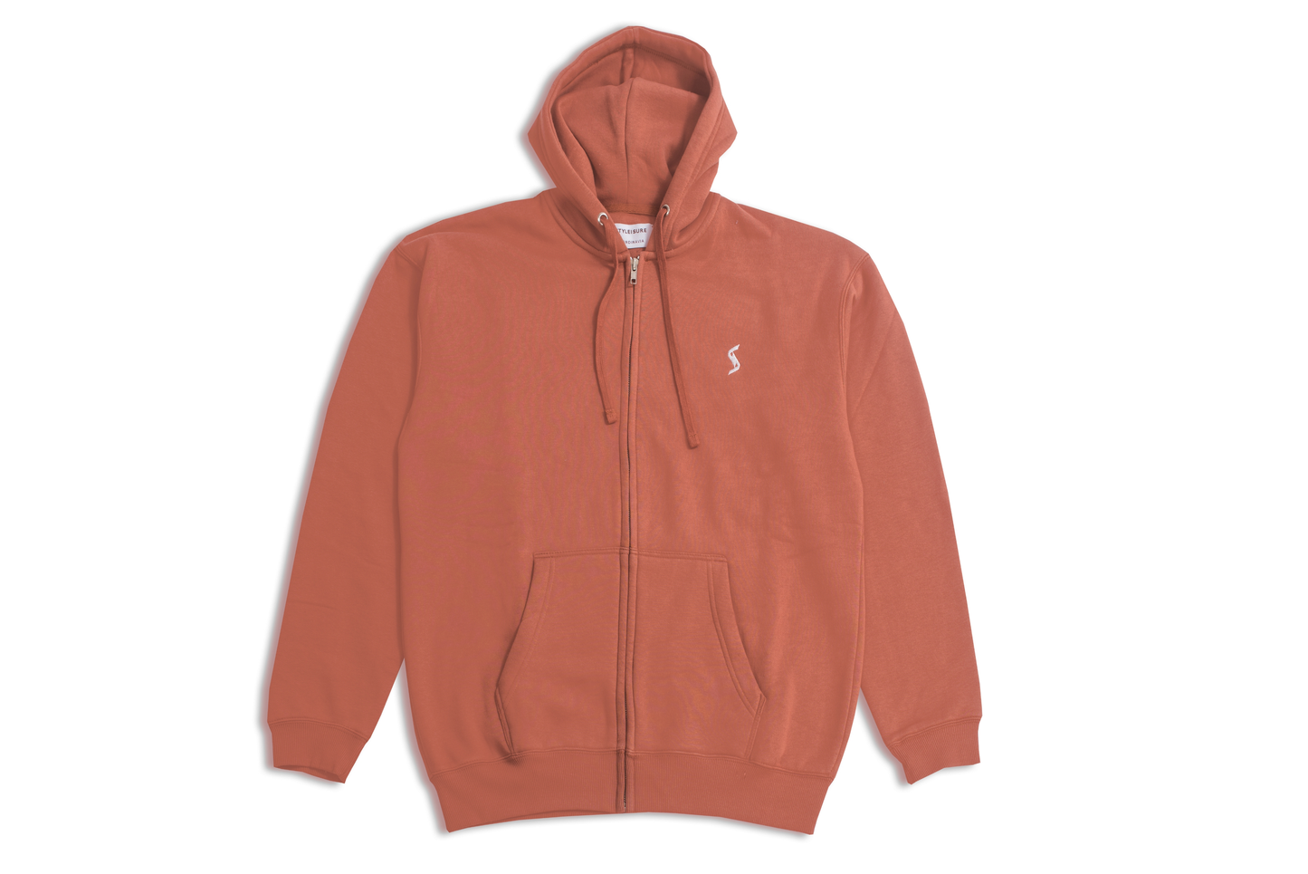 Men's Classic Zip-Up Hoodie Coconut Brown - Fashion and Comfort