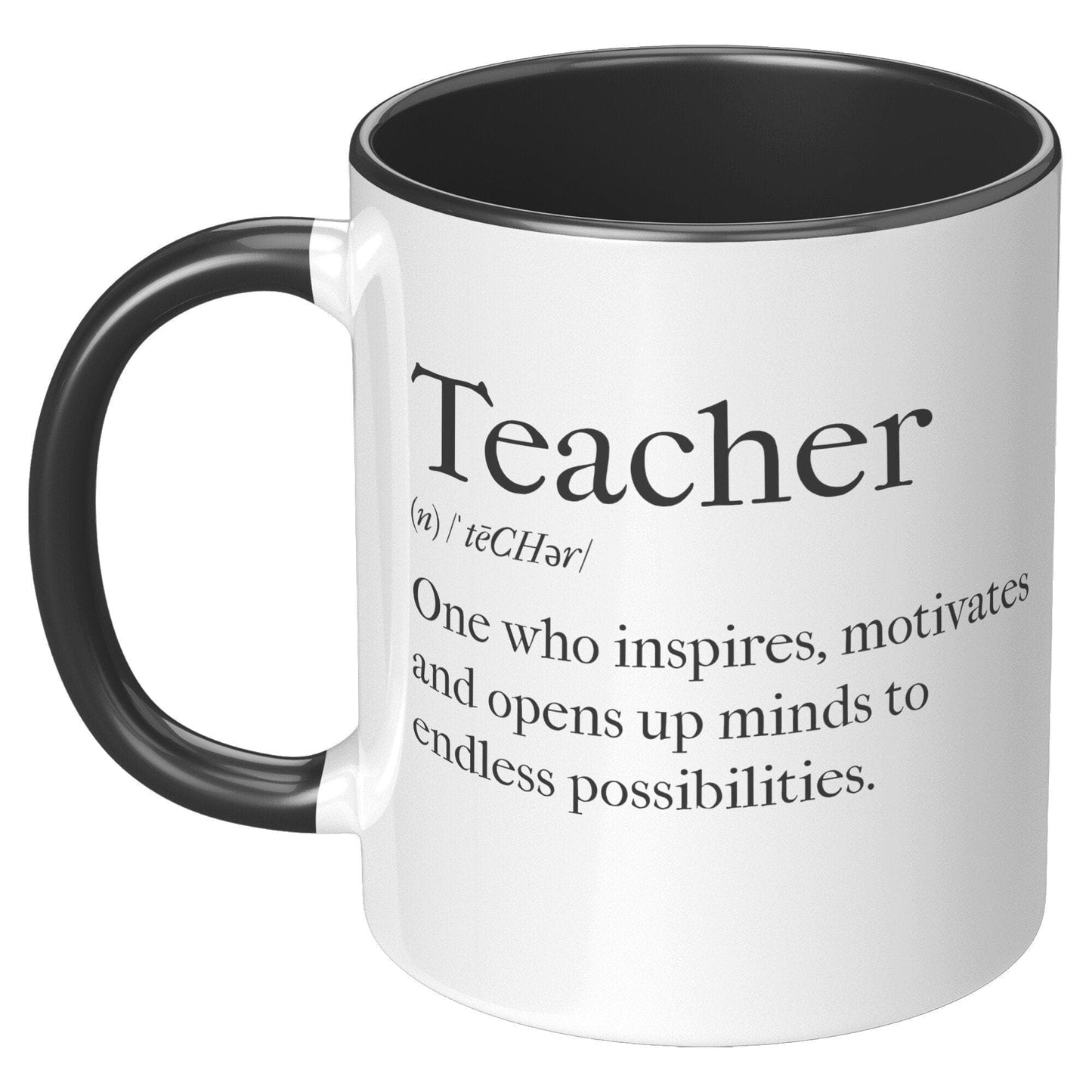 Coffee Cup, Accent Ceramic Mug 11oz, Teachers Inspire