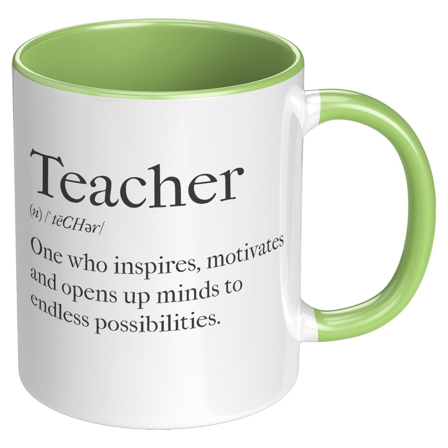 Coffee Cup, Accent Ceramic Mug 11oz, Teachers Inspire
