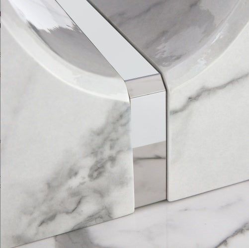 Modern Minimalist Grey Marble Pattern Sticker Pattern MDF Rectangular Coffee Table. Add A Tranquil And Comfortable Atmosphere To Your Home. MDF Coffee Table, Grey Marble Pattern Sticker, Side Table.