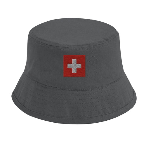 Chapeau Bob Drapeau et armoiries de la Suisse