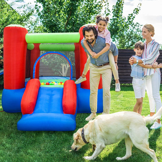 Junior Inflatable Bouncer Slide with 50 Balls