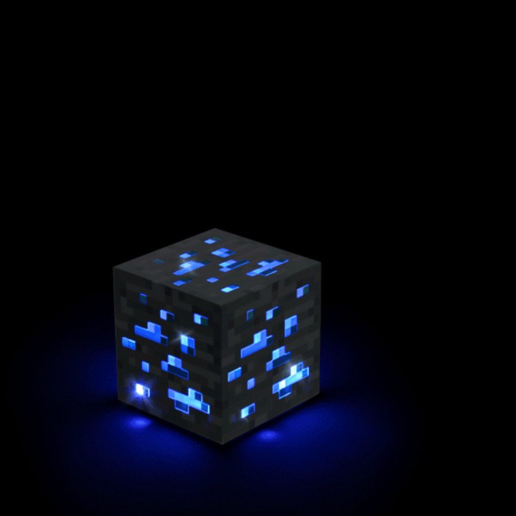 Light-Up Diamond Ore (Minecraft)