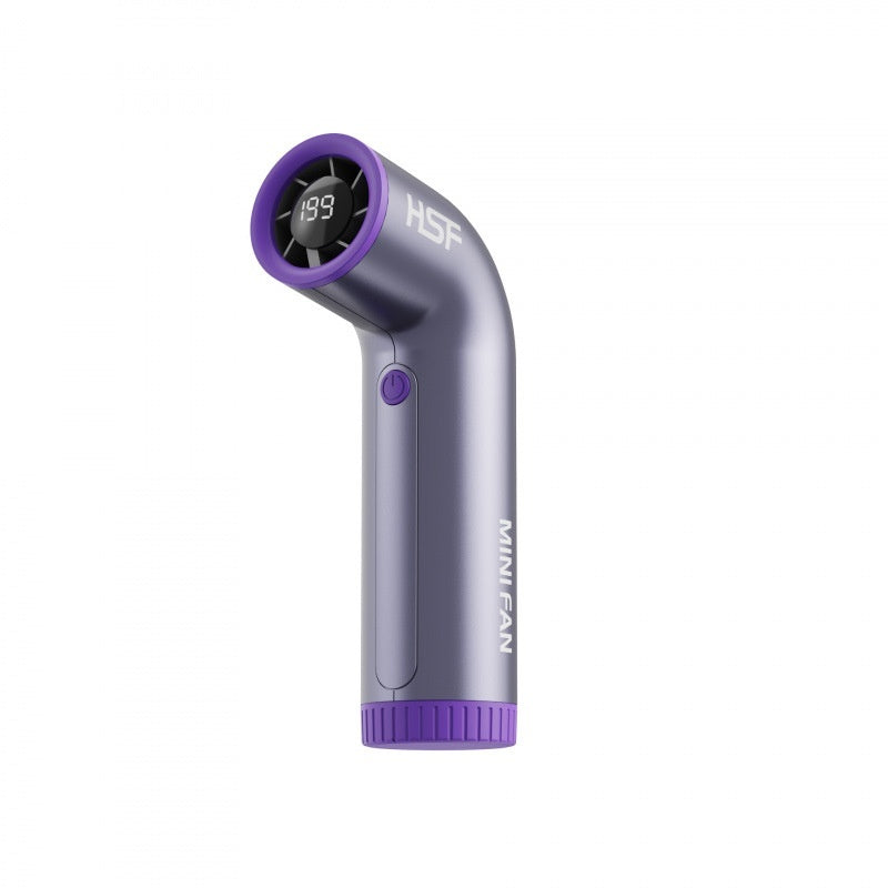 High-speed Portable Fan Little Turbine Digital Display Charging Long