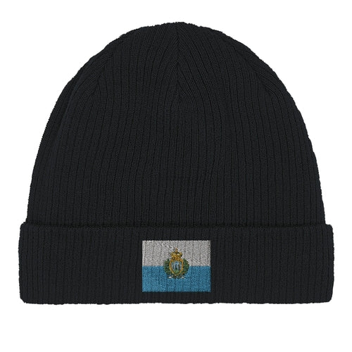 Bonnet en coton Drapeau de Saint-Marin