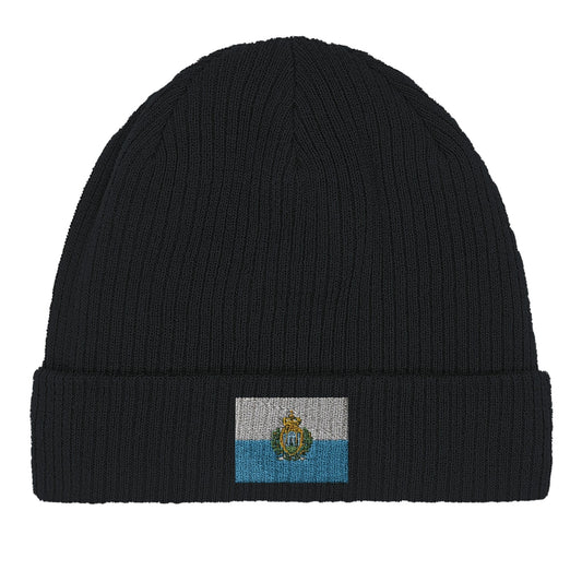 Bonnet en coton Drapeau de Saint-Marin