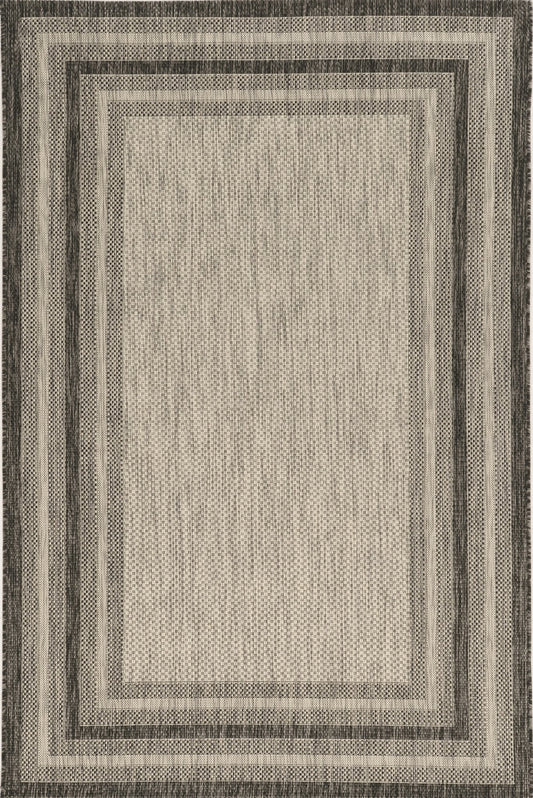 3inches x 5inches Grey Polypropylene Area Rug