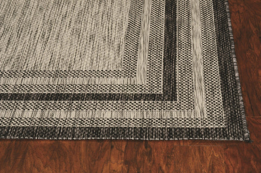 3inches x 5inches Grey Polypropylene Area Rug