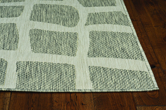 3inches x 4inches Ivory or Grey Polypropylene Area Rug