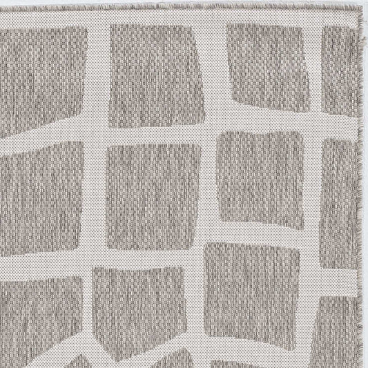 3inches x 4inches Ivory or Grey Polypropylene Area Rug