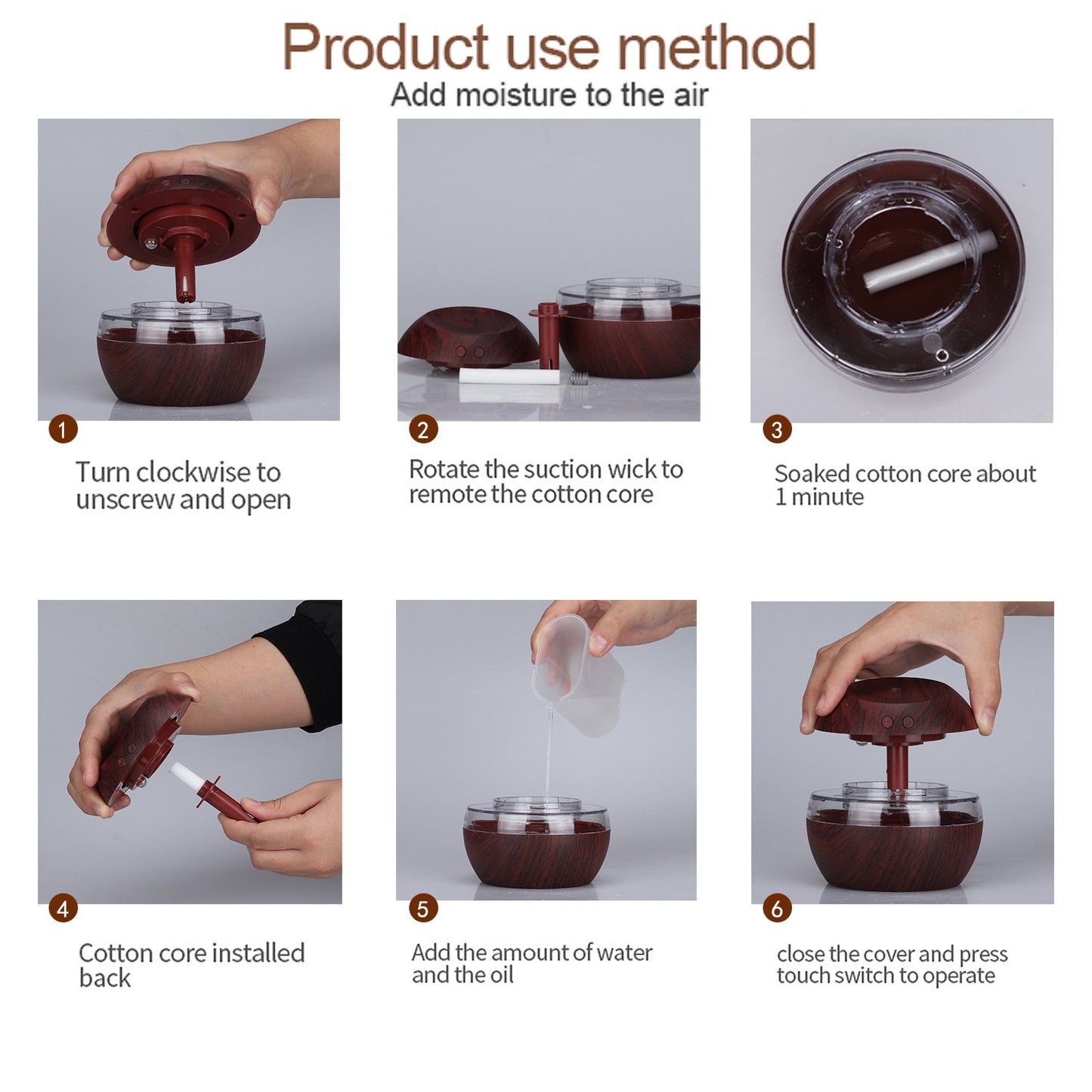 Simple Office Gift Household Appliances New Usb Wood Grain