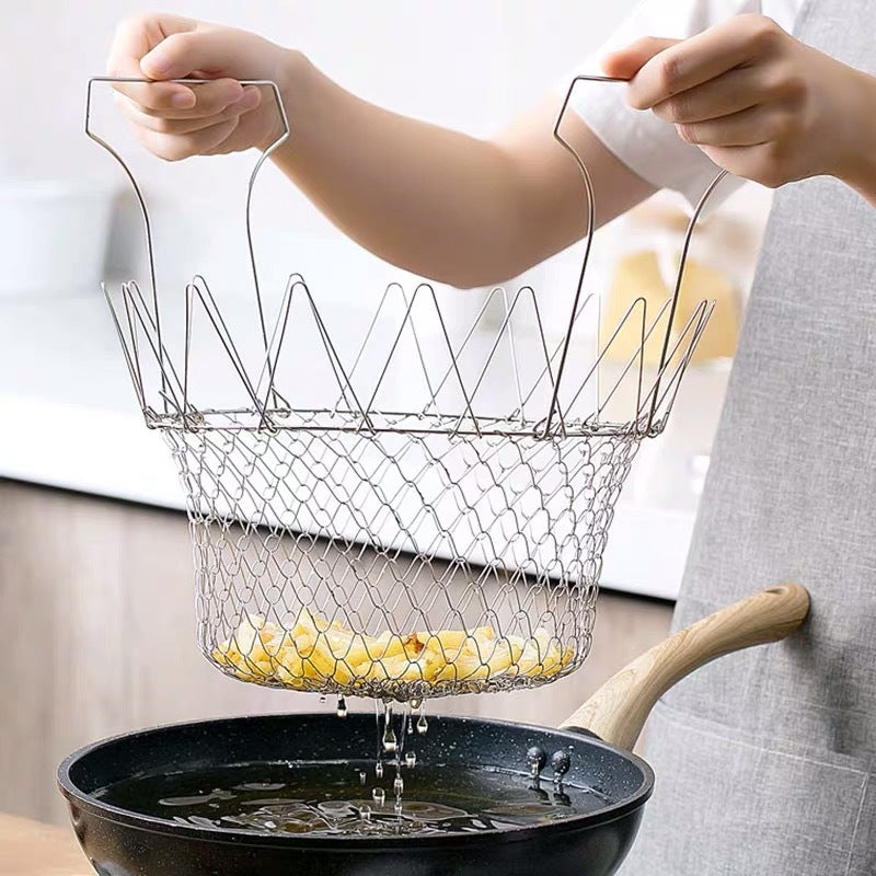 Stainless Steel Deep-fried Large Noodle Kitchen French Fries Tools