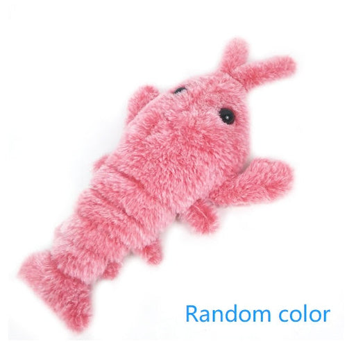 Pet Toys Electric Jumping Shrimp USB Charging Simulation Lobster Funny