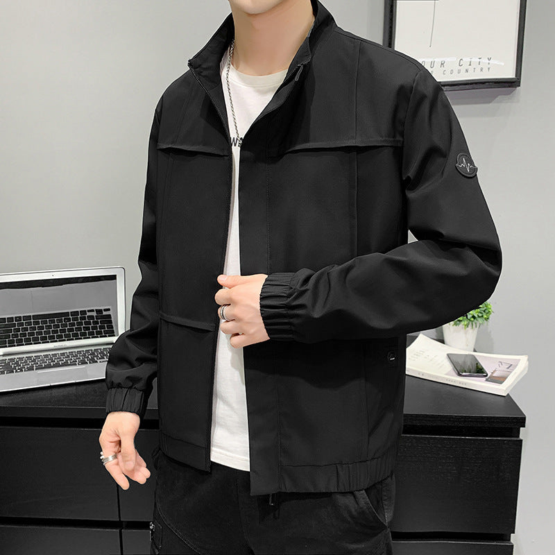 Hooded Thin Windbreaker Denim Jacket Men