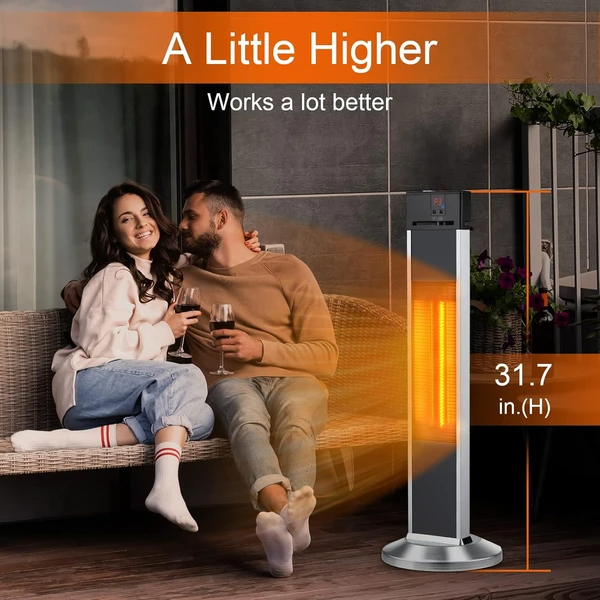 Portable Outdoor Heating System, Infrared Warmer With Remote