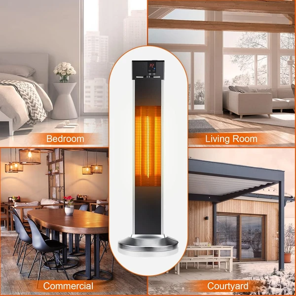 Portable Outdoor Heating System, Infrared Warmer With Remote