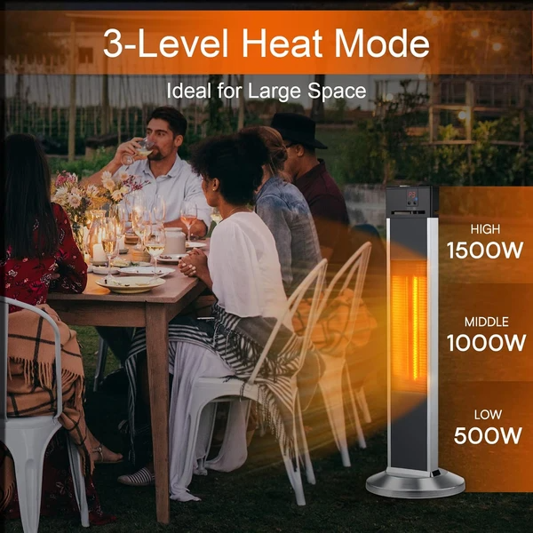 Portable Outdoor Heating System, Infrared Warmer With Remote