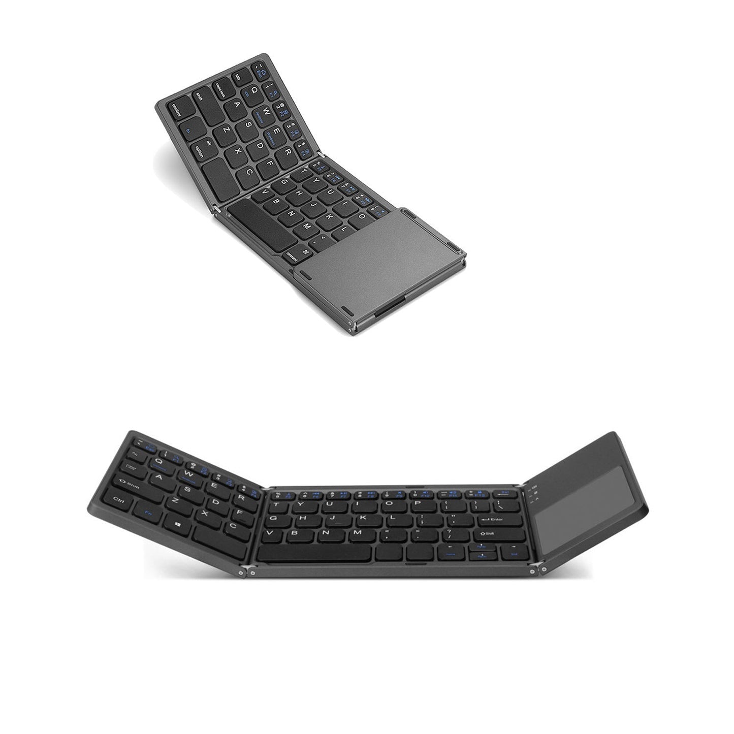 Compact Bluetooth Folding Keyboard For Smartphone Laptop Slim Wireless