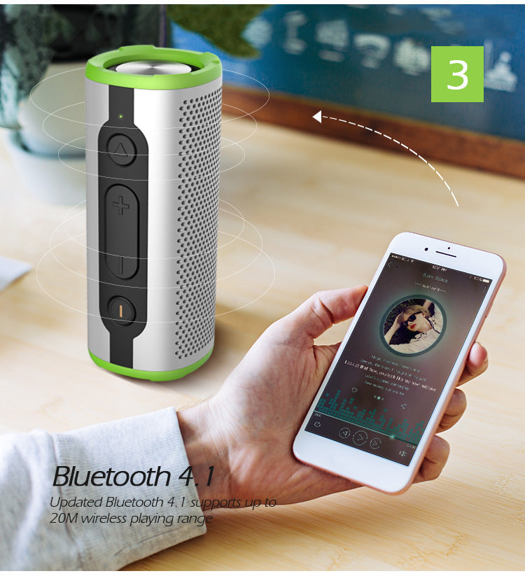 Portable weatherproof compact Bluetooth speaker