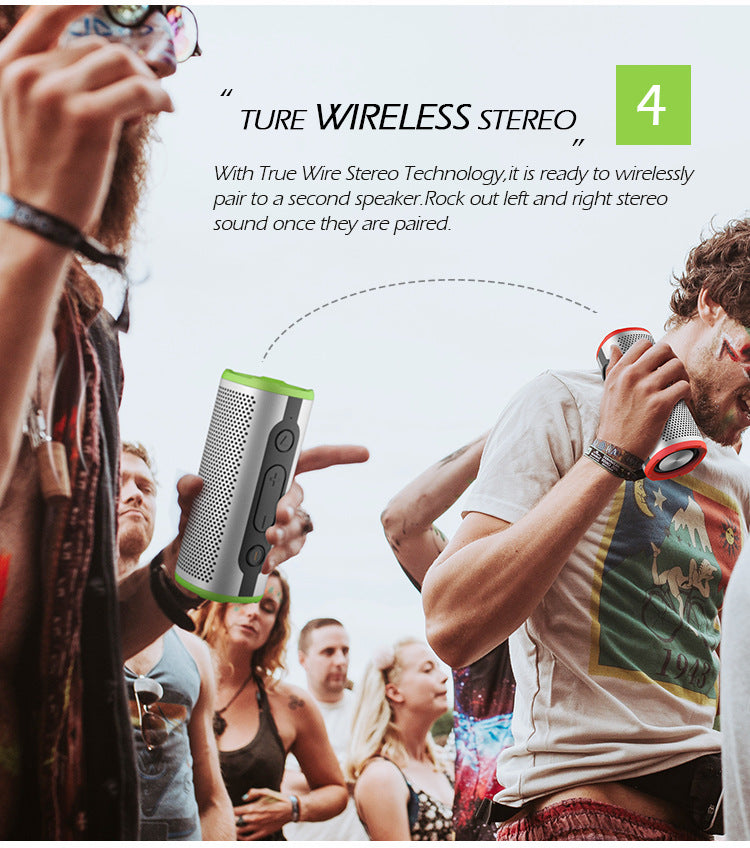 Portable weatherproof compact Bluetooth speaker