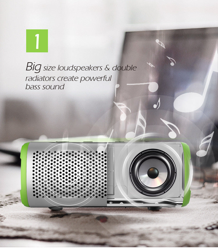 Portable weatherproof compact Bluetooth speaker