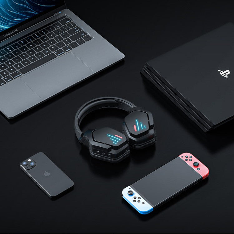 Wireless Gaming Headset with Noise Canceling Stereo Sound and LED