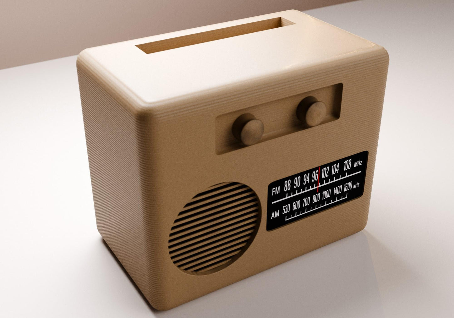 Retro Radio Style Passive Sound Booster – Cell Phone Amplifier | Wood