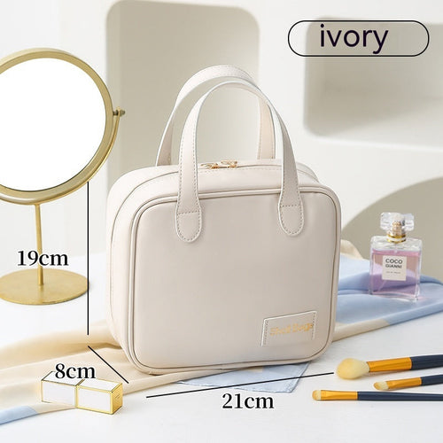 PU Large Capacity Travel Make Up Storage Organizer Makeup Pouch