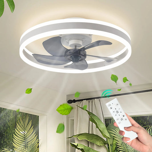 Ceiling Fan With Light And Remote Control Fanstira LED Lamp Small