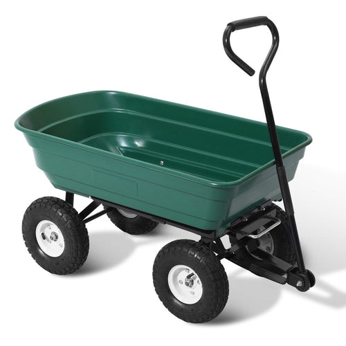 Gardeon Garden Cart Dump 270kg Hand Trailer Trolley Wagon Wheelbarrow
