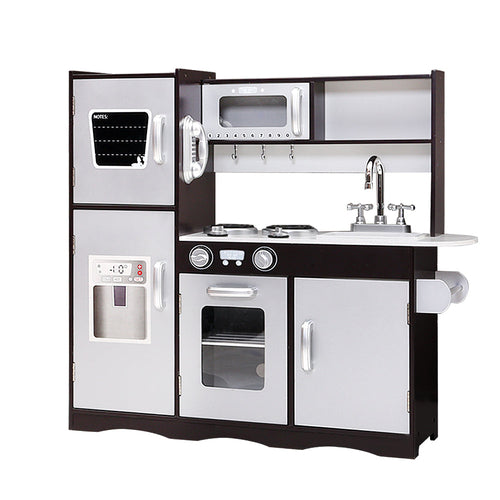 Kids Kitchen Play Set Wooden Pretend Toys Cooking Children Stove