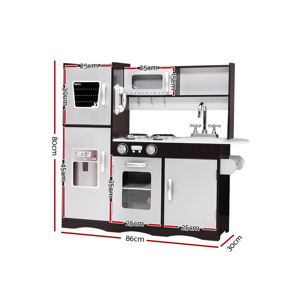 Kids Kitchen Play Set Wooden Pretend Toys Cooking Children Stove