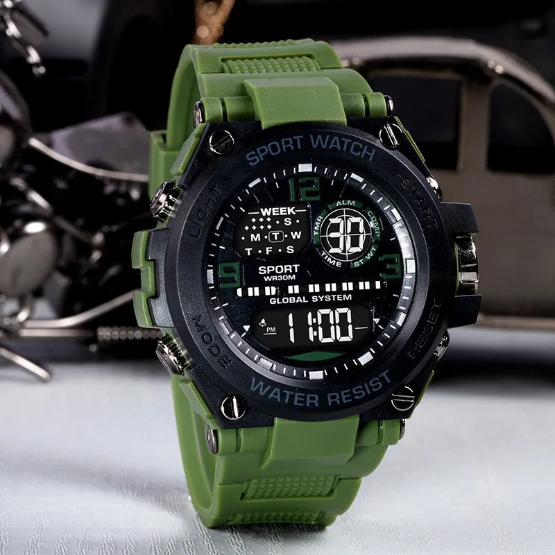 Top Luxury Electronic Watch for Man Outdoor Sport Watch Stopwatch