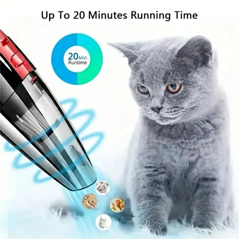 Portable Car Wireless Vacuum Cleaner Powerful Suction Rechargeable