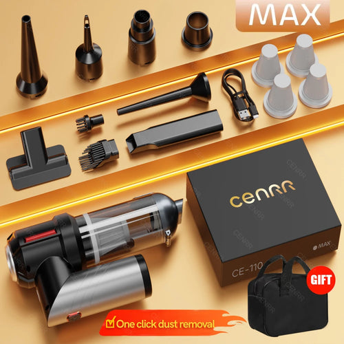 CENRR Car Vacuum Cleaner Mini 998000PA Powerful Cordless Portable