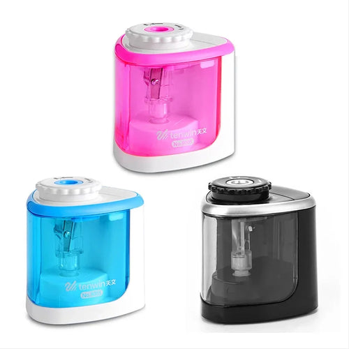 Tenwin Electric/Manual 2 in 1 Pencil Portable Sharpener Safe Student