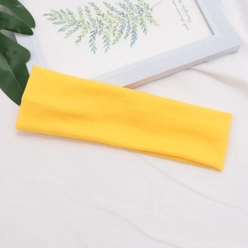 Elastic Cotton HairBand Fashion Headbands for Women Men Solid Running