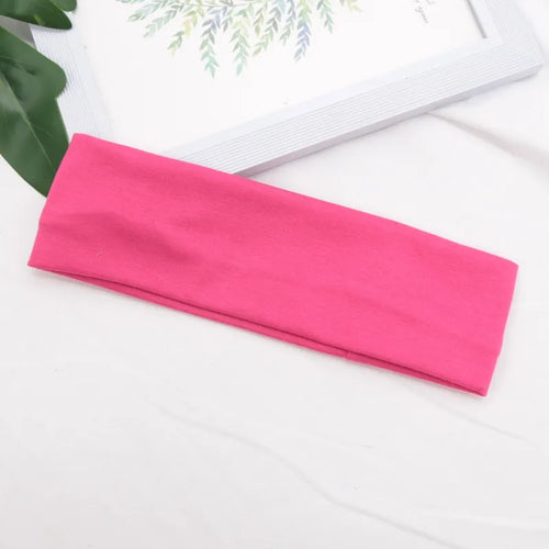 Elastic Cotton HairBand Fashion Headbands for Women Men Solid Running