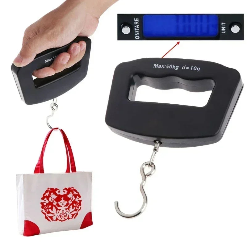 50kg/10g Travel Luggage Scale Portable Handheld Electronic Scale with