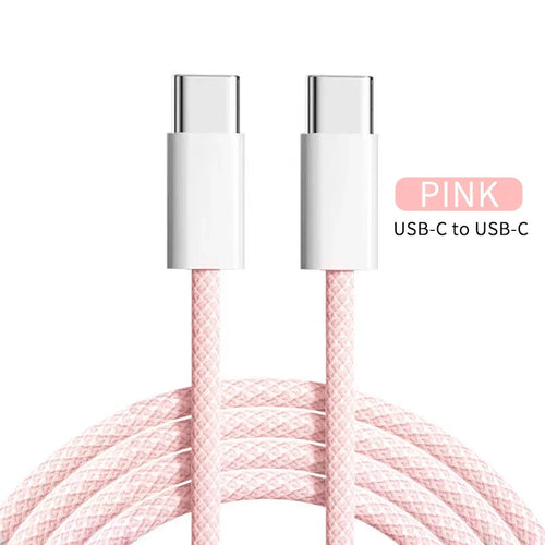 PD 60W USB-C To Type C Cable for IPhone 15 16 Pro Fast Charging Wire