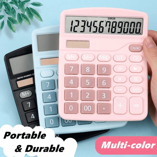 1Pcs Solar Scientific Calculator Desktop Financial Office Computer